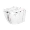 REA-C6390 - WC sospeso con sedile CARTER TORNADO RIMLESS in ceramica/effetto pietra