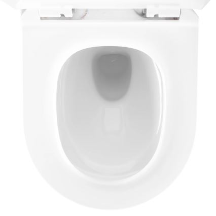 REA-C6390 - WC sospeso con sedile CARTER TORNADO RIMLESS in ceramica/effetto pietra