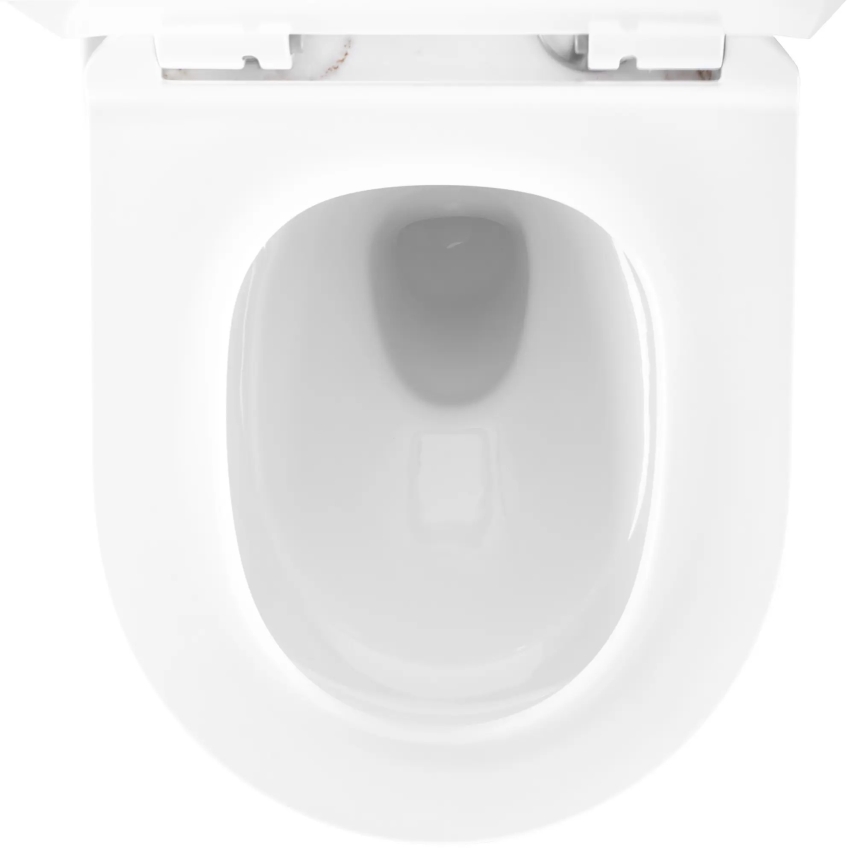REA-C6390 - WC sospeso con sedile CARTER TORNADO RIMLESS in ceramica/effetto pietra
