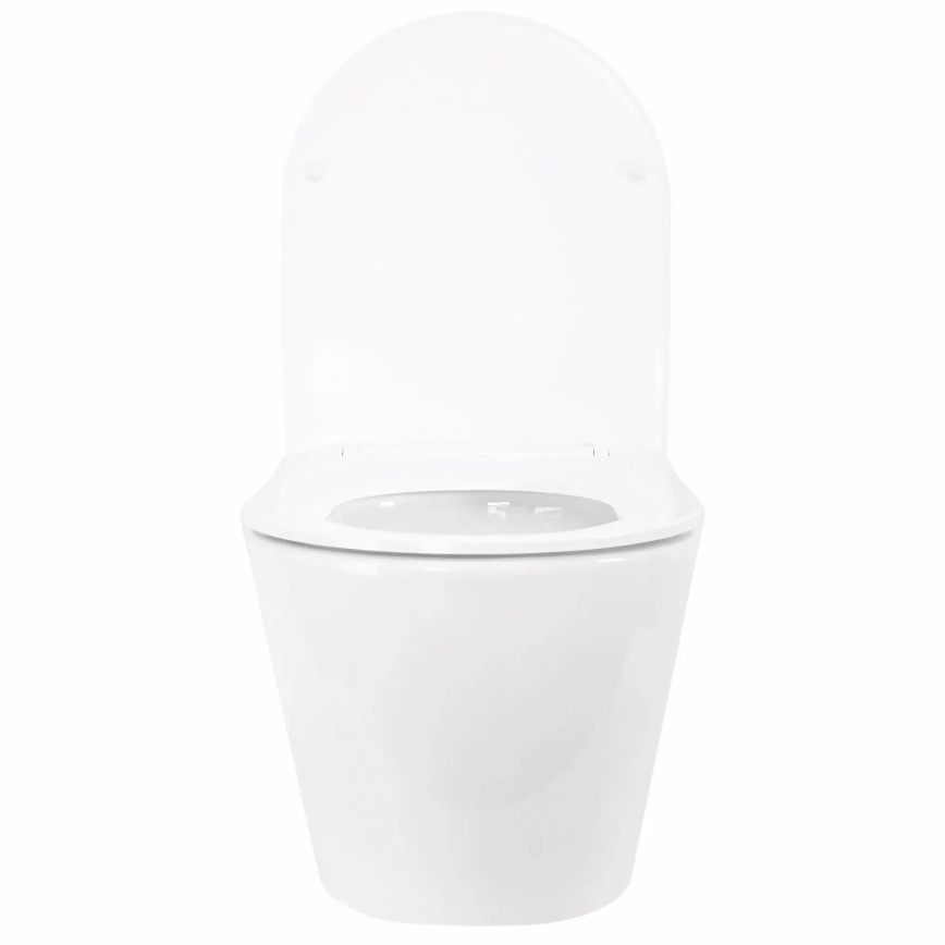 REA-C6800 - Vaso sospeso con sedile TITO TORNADO RIMLESS in ceramica/bianco
