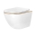 REA-C6806 - WC sospeso con sedile CARLO MINI TORNADO senza brida ceramica/bianco/oro