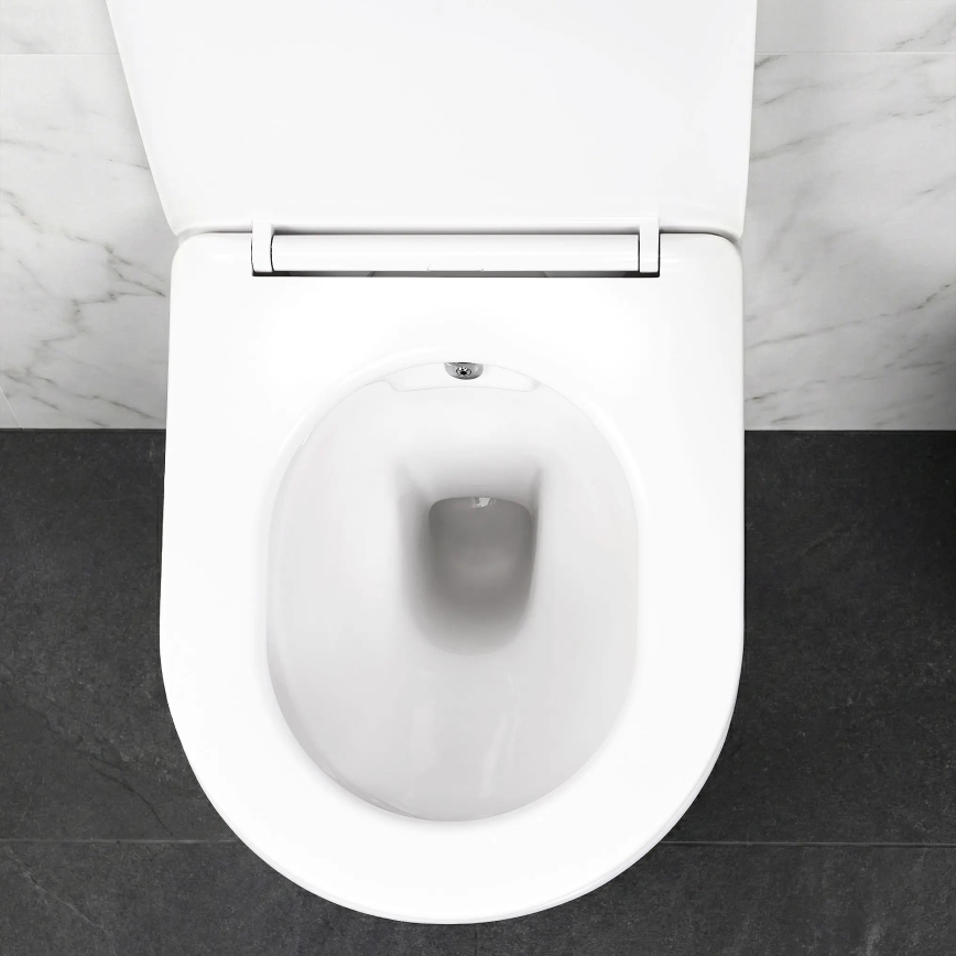REA-C9701 - WC sospeso con doccetta bidet e sedile CARLO LUX ceramica/bianco