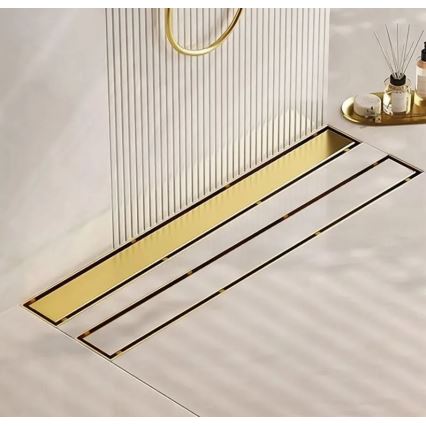 REA-G2562 - Canalina di scarico NEOX 70 cm in acciaio inox/dorato