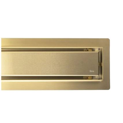 REA-G2703 - Canalina di scarico NEOX PRO 80 cm, acciaio inox/oro spazzolato