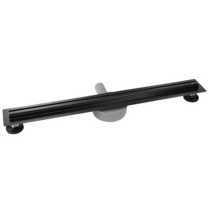 REA-G2710 - Canalina di scarico NEOX SLIM 80 cm acciaio inossidabile/nero