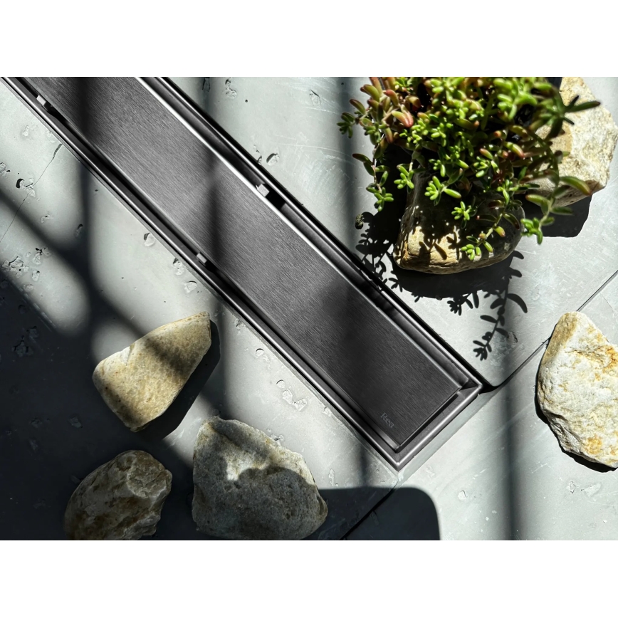 REA-G5810 - Canalina di scarico NEOX PRO 90 cm nichel