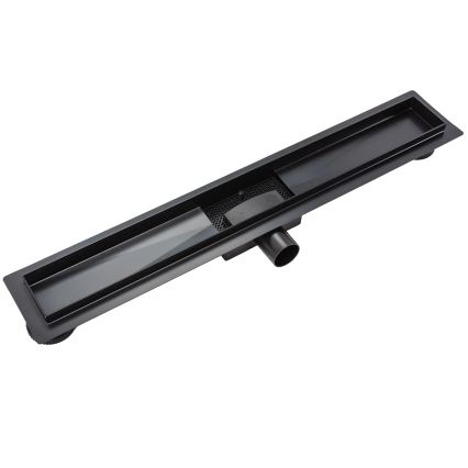 REA-G6600 - Canalina di scarico PURE NEOX 50 cm nero opaco