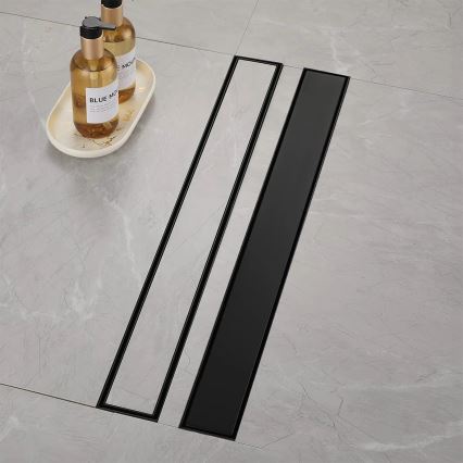 REA-G6605 - Canalina di scarico PURE NEOX 100 cm nero opaco