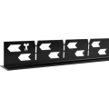 REA-K3218 - Profilo inclinato 140 cm, nero