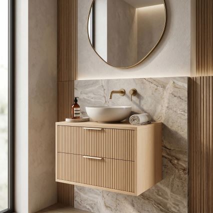 REA-M0408 - Mobile bagno sospeso sotto lavabo MONO 60x47 cm beige