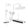 REA-P0353 - Set doccia con miscelatore FAREL, bianco opaco