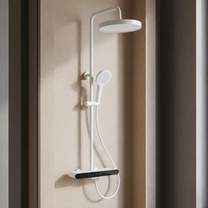 REA-P0353 - Set doccia con miscelatore FAREL, bianco opaco