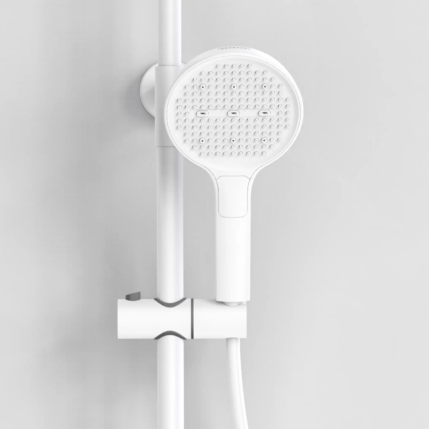 REA-P0353 - Set doccia con miscelatore FAREL, bianco opaco