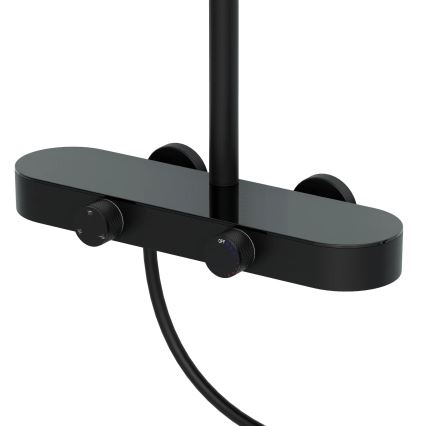 REA-P0360 - Set doccia con miscelatore CREO nero opaco