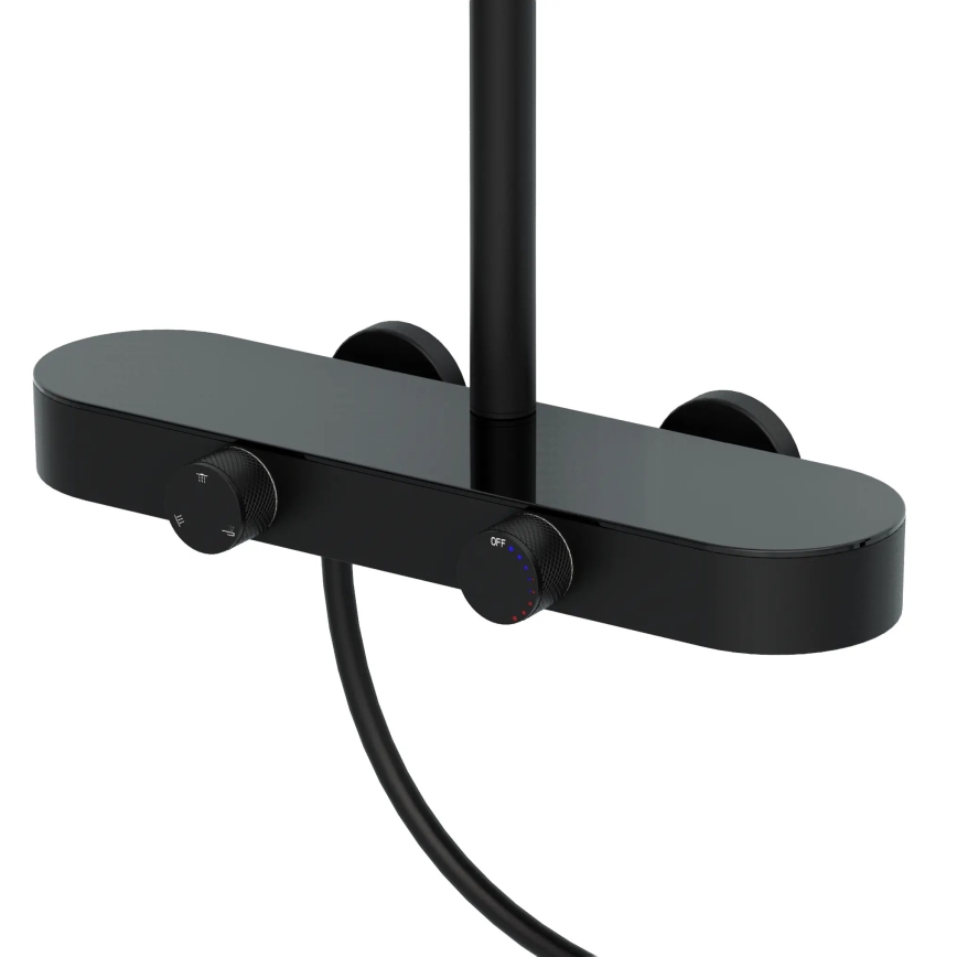 REA-P0360 - Set doccia con miscelatore CREO nero opaco
