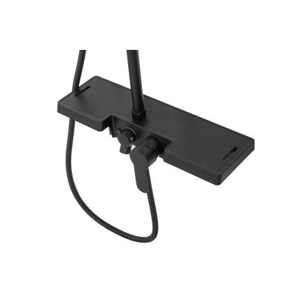 REA-P0636 - Set doccia con miscelatore BRAVO, nero opaco