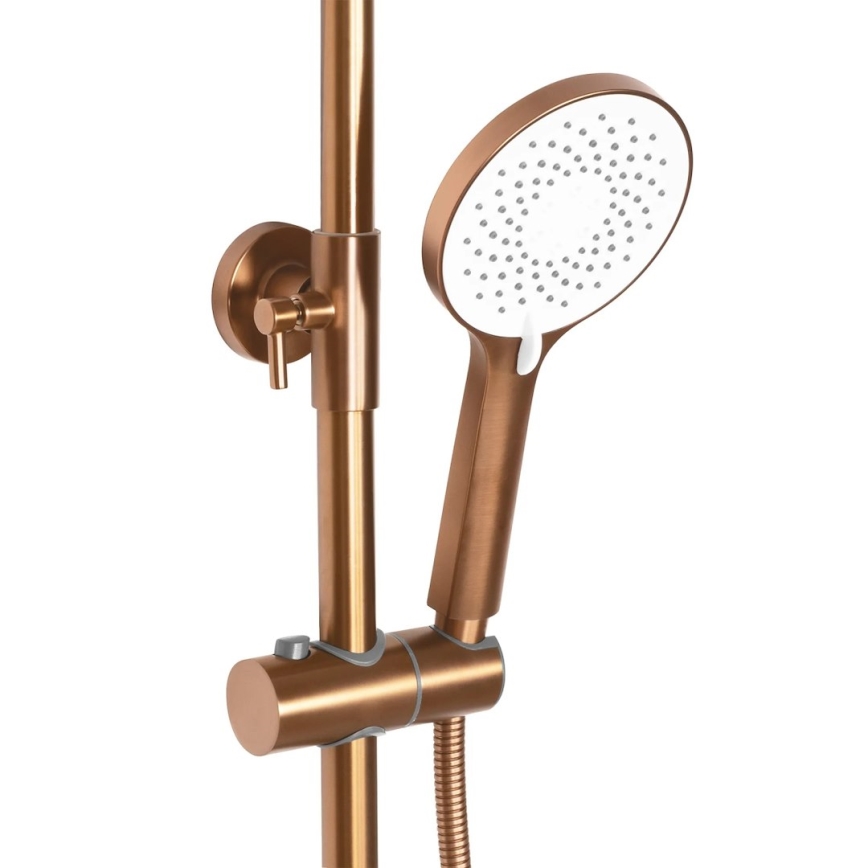 REA-P2418 - Set doccia con miscelatore AVALON, finitura in rame spazzolato