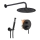 REA-P4100 - Set doccia con miscelatore da incasso LUNGO nero