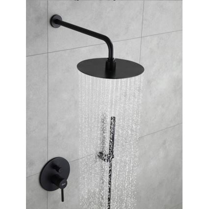 REA-P4100 - Set doccia con miscelatore da incasso LUNGO nero