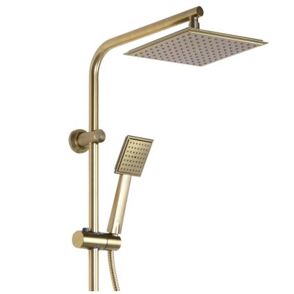 REA-P4121 - Set doccia con rubinetteria BRAVO in finitura oro spazzolato