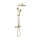 REA-P5004 - Set doccia TOM con miscelatore termostatico, finitura oro spazzolata