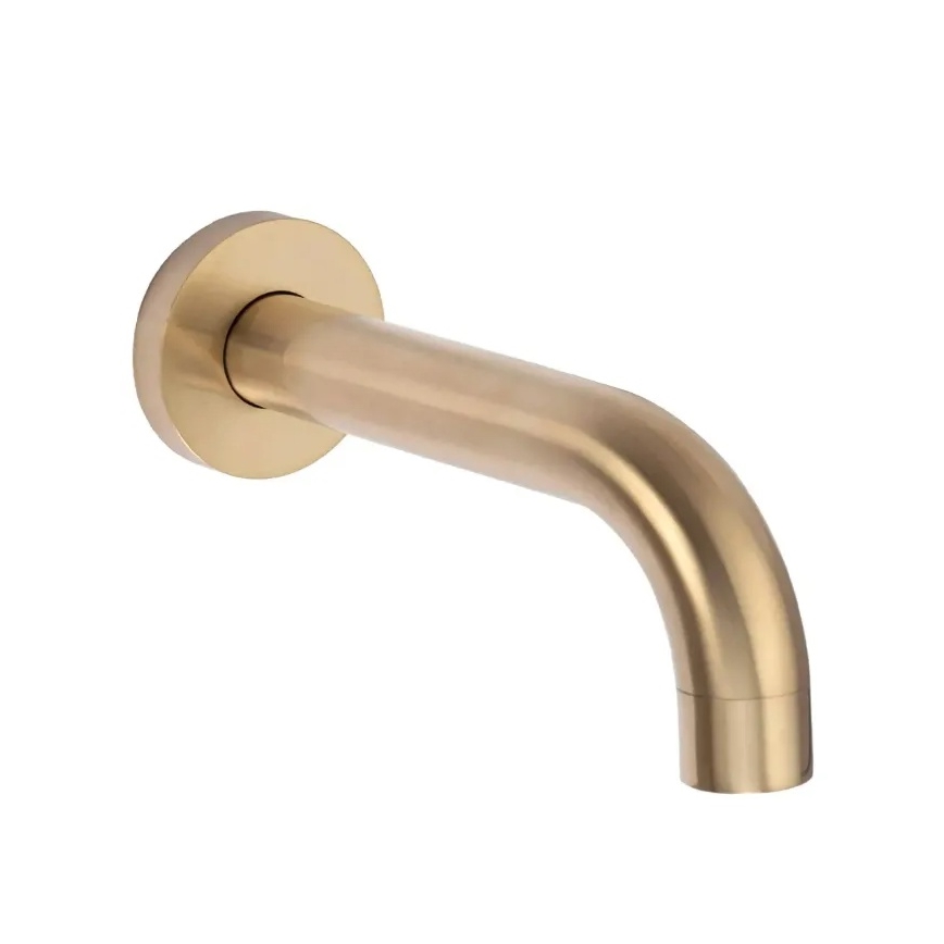 REA-P6609 - Set doccia con miscelatore termostatico da incasso LUNGO oro spazzolato