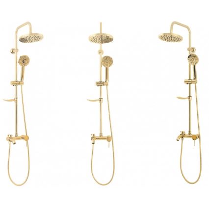 REA-P7006 - Set doccia con miscelatore LUIS oro