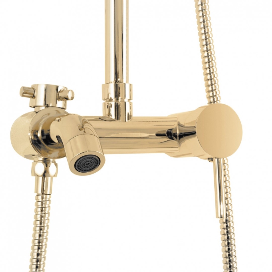 REA-P7006 - Set doccia con miscelatore LUIS oro