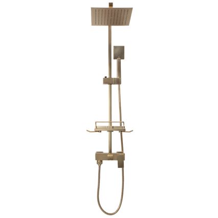 REA-P7050 - Set doccia con rubinetteria JACK oro spazzolato