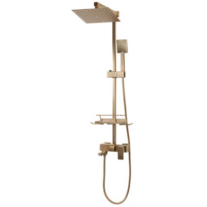 REA-P7050 - Set doccia con rubinetteria JACK oro spazzolato