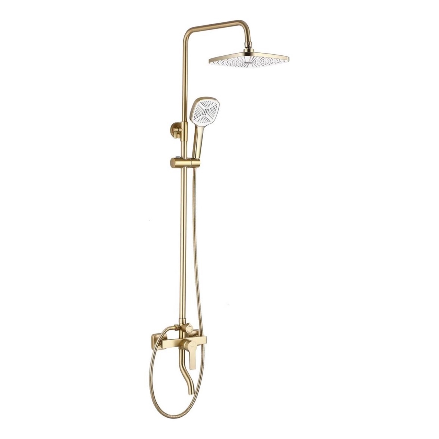 REA-P7841 - Set doccia con miscelatore ARGUS, finitura oro spazzolato