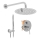 REA-P8007 - Set doccia con miscelatore da incasso LUNGO, cromato lucido