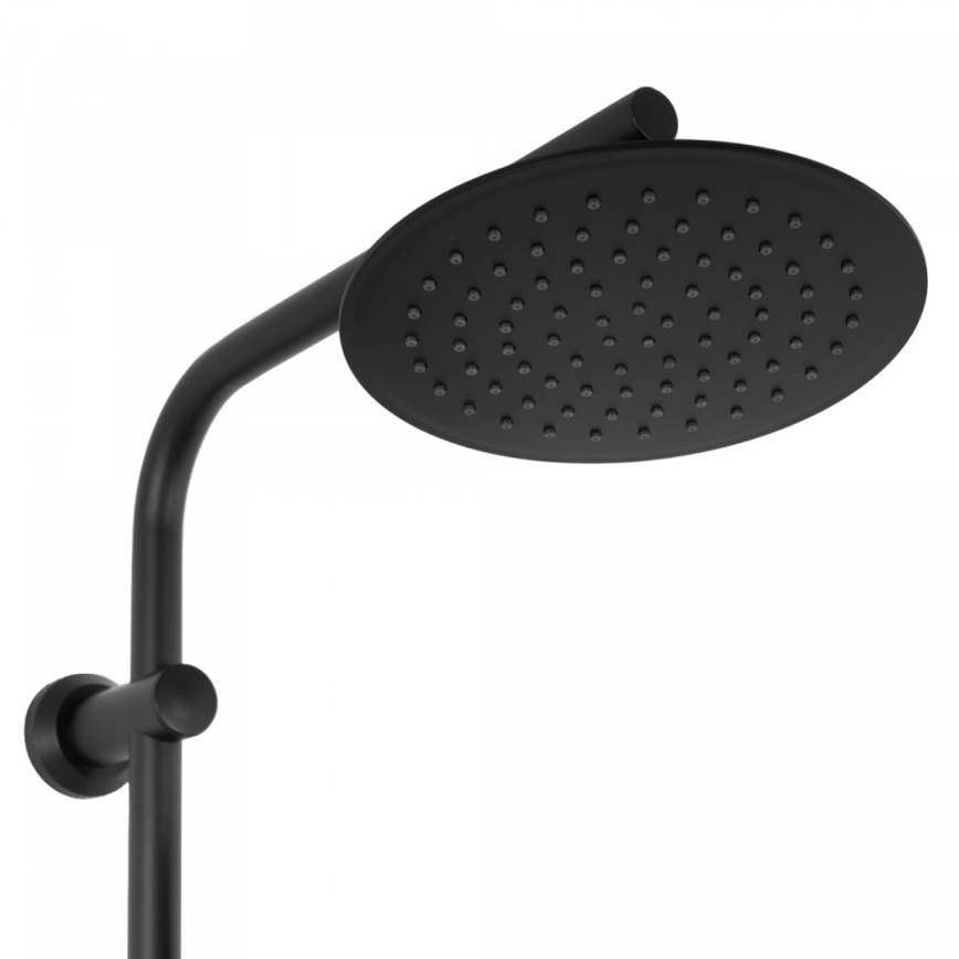 REA-P8804 - Set doccia BLISS con miscelatore termostatico, nero opaco