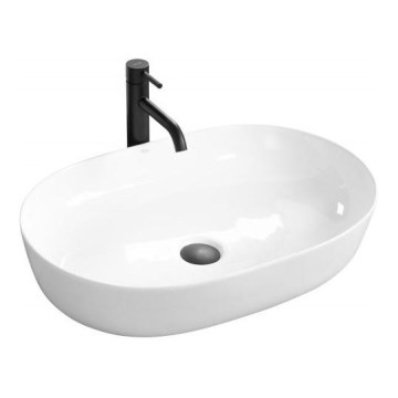 REA-U0024 - Lavabo da appoggio CLEO 41x60,5 cm ceramica/bianco lucido