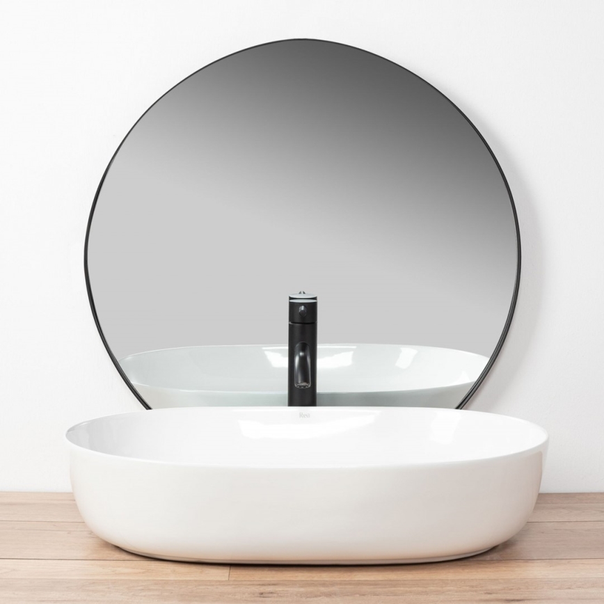 REA-U0024 - Lavabo da appoggio CLEO 41x60,5 cm ceramica/bianco lucido