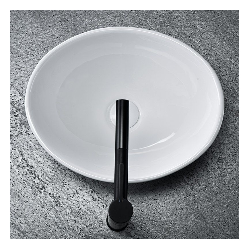 REA-U0133 - Lavabo da appoggio SOFIA 34,5x41 cm ceramica/bianco lucido