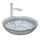 REA-U0267 - Lavabo da appoggio ARTE Ø 40 cm in ceramica con motivo ornamentale
