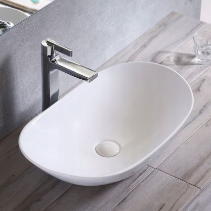 REA-U0441 - Lavabo da appoggio ROYAL 35,5x61,5 cm ceramica/bianco lucido