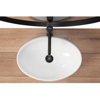 REA-U0462 - Lavabo da appoggio LINDA 34x48,5 cm ceramica/bianco lucido