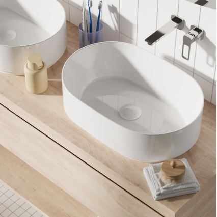 REA-U0600 - Lavabo da appoggio ALMA 36x57 cm ceramica/bianco lucido