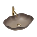 REA-U0629 - Lavabo da appoggio PEARL 38x50,5 cm ceramica/marrone