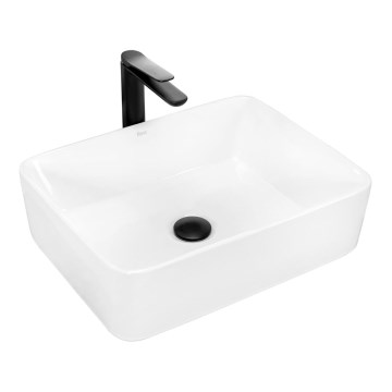 REA-U0669 - Lavabo da appoggio ANITA 37,5x48,5 cm ceramica/bianco lucido