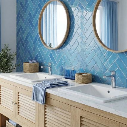 REA-U0786 - Lavabo da incasso DAFNE 47x62 cm ceramica/bianco lucido