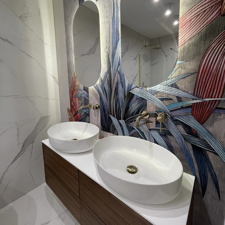 REA-U1223 - Lavabo da appoggio QUEEN 41,5x55 cm ceramica/bianco lucido