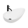 REA-U1500 - Lavabo da appoggio GRETA 42,5x77 cm ceramica/bianco lucido