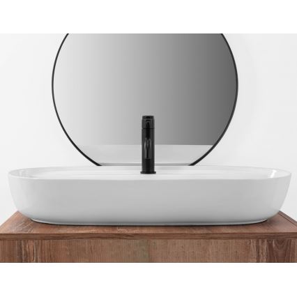 REA-U2541 - Lavabo da appoggio AURA 41x81 cm ceramica/bianco lucido