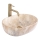REA-U3000 - Lavabo da appoggio AMELIA 34,5x48 cm ceramica/beige/effetto pietra