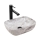 REA-U3321 - Lavabo da appoggio BELINDA MINI 25x36 cm, ceramica, grigio effetto pietra