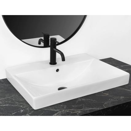 REA-U3326 - Lavabo da incasso MANDY 46x60 cm ceramica/bianco lucido