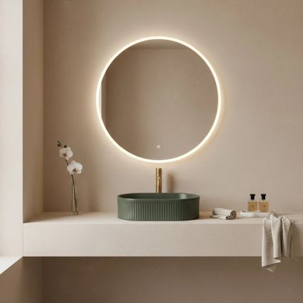 REA-U3611 - Lavabo da appoggio VANDA 31x49 cm ceramica/verde scuro